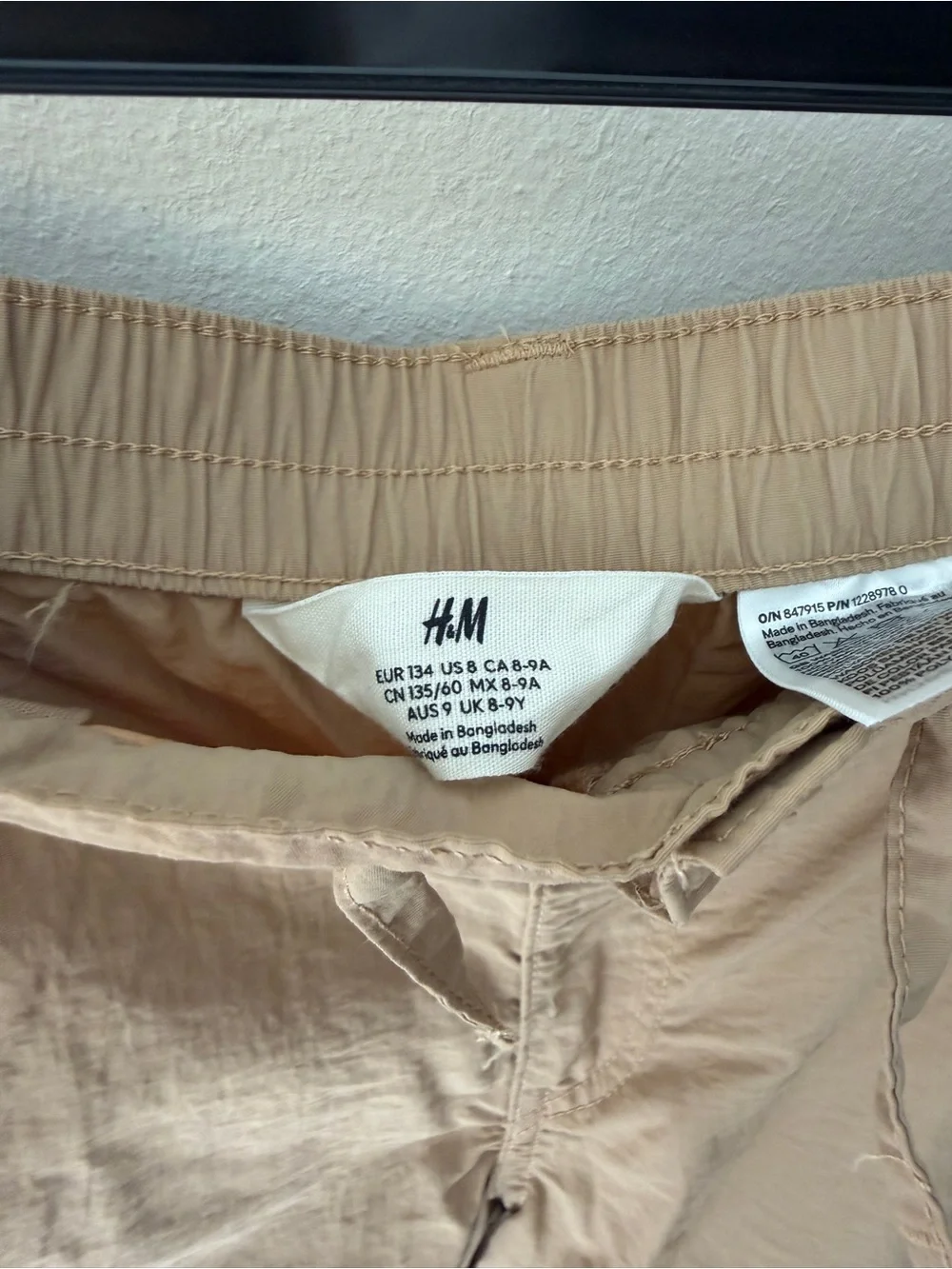 H&M Tan Cargo Capris for Men